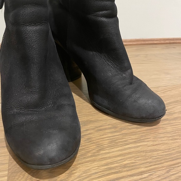 BP Nordstrom Trolley Black Ankle Boots, size 10, Stacked Heel - Picture 6 of 11